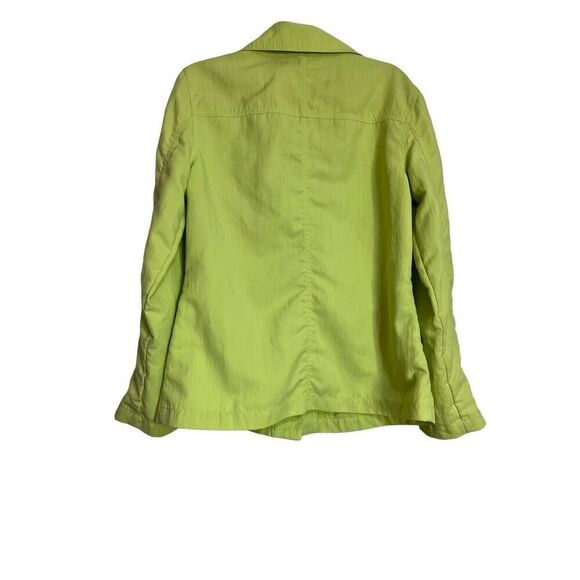 Additions by Chicos Womens Size 1 M US 8 Green Long Sleeves Button-Up Jacket - Picture 2 of 11